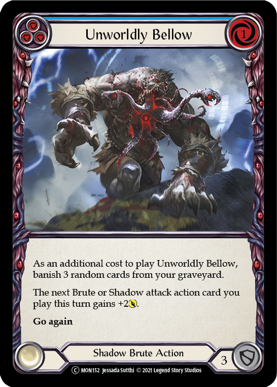 Unworldly Bellow (Blue) (MON152) [Monarch]