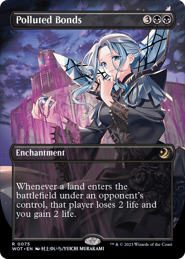 Polluted Bonds (Anime Borderless) (75) [Wilds of Eldraine: Enchanting Tales]
