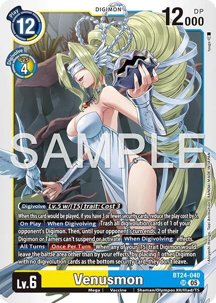 Image for Venusmon (BT24-040 SR) [Time Stranger] - Digimon Card Game
