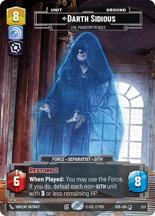 Image for Darth Sidious - The Phantom Menace (2/3) [2025 Gift Box] - Star Wars: Unlimited