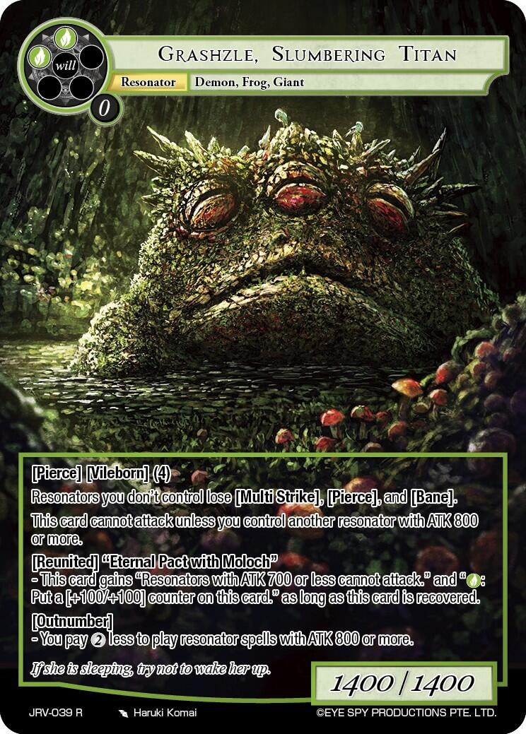 Image for Grashzle Slumbering Titan (JRV-039 R) [Journey to Ravidra] - Force of Will