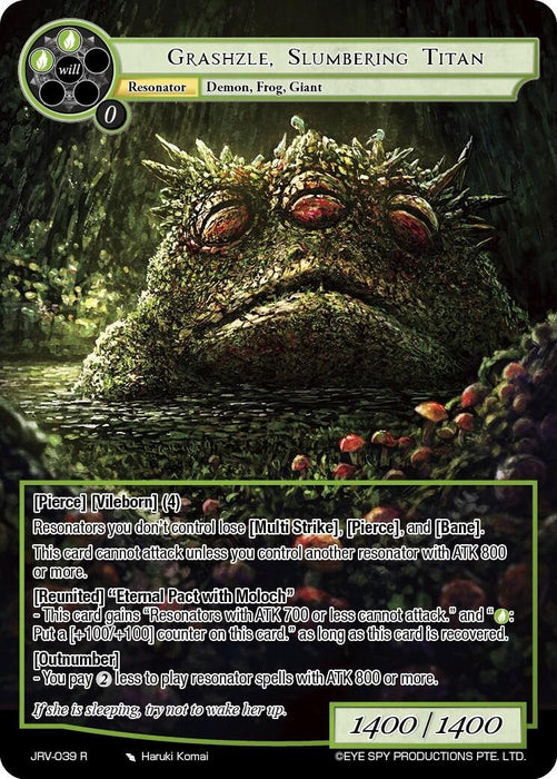 Image for Grashzle Slumbering Titan (JRV-039 R) [Journey to Ravidra] - Force of Will