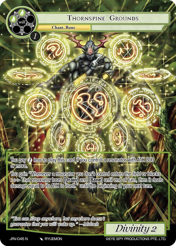 Image for Thornspine Grounds (JRV-045 N) [Journey to Ravidra] - Force of Will