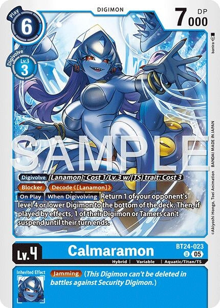 Image for Calmaramon (BT24-023 U) [Time Stranger] - Digimon Card Game