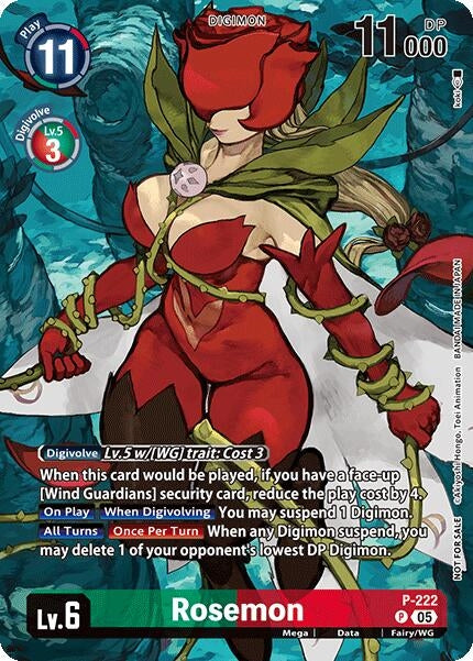 Image for Rosemon (Time Stranger Box Topper) (P-222 P) [Digimon Promotion Cards] - Digimon Card Game