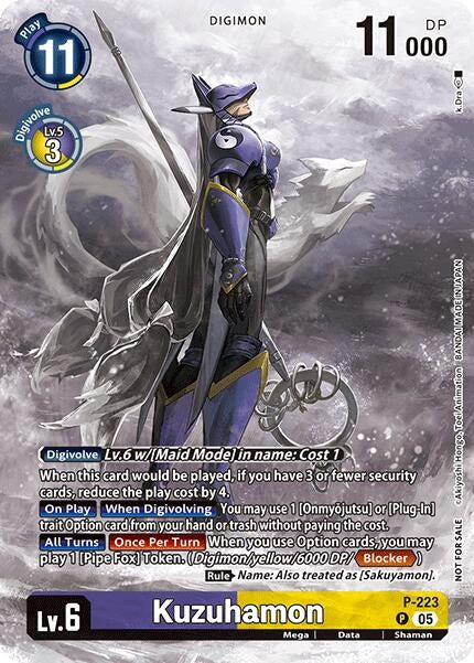 Image for Kuzuhamon (Time Stranger Box Topper) (P-223 P) [Digimon Promotion Cards] - Digimon Card Game