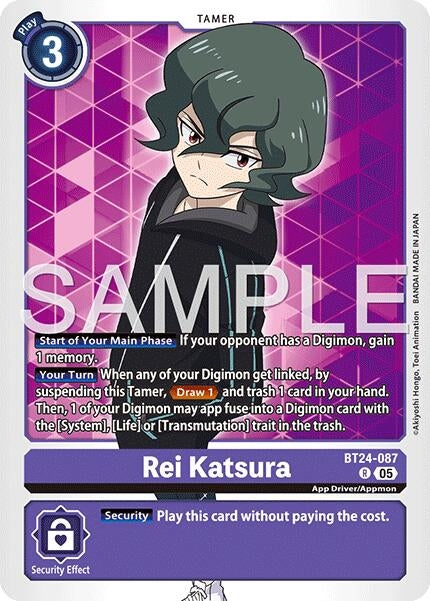 Image for Rei Katsura (BT24-087 R) [Time Stranger] - Digimon Card Game