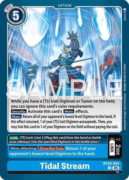 Image for Tidal Stream (BT24-091 U) [Time Stranger] - Digimon Card Game