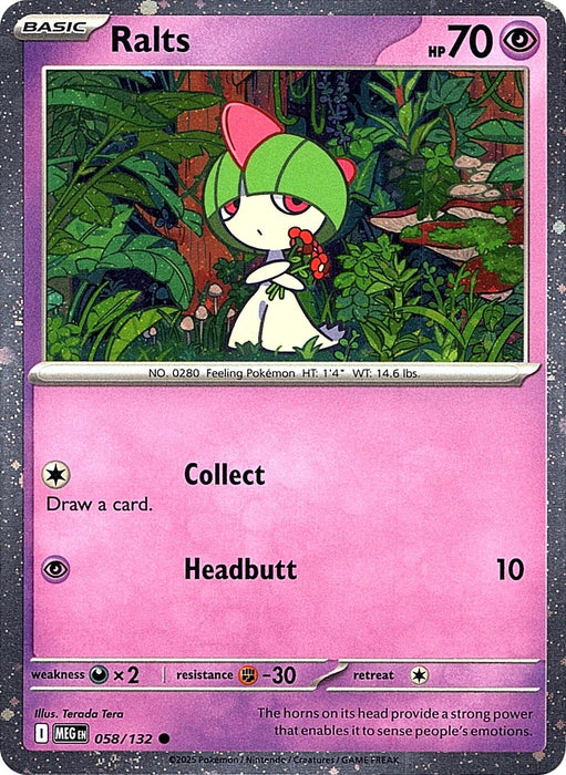 Image for Ralts (Cosmos Holo) (058/132) [Miscellaneous Cards & Products] - Pokemon