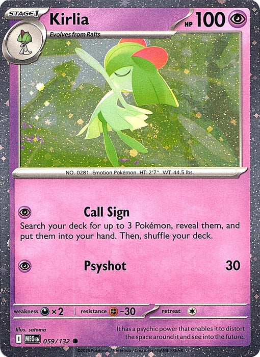 Image for Kirlia (Cosmos Holo) (059/132) [Miscellaneous Cards & Products] - Pokemon
