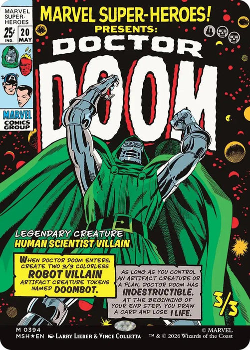 Image for Doctor Doom (Borderless) (394) - Magic: The Gathering