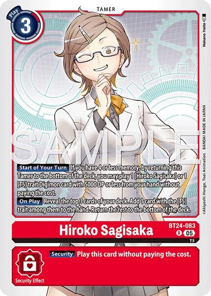 Image for Hiroko Sagisaka (BT24-083 R) [Time Stranger] - Digimon Card Game