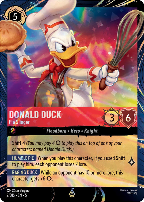 Image for Donald Duck - Pie Slinger (2) [Disney Lorcana Promo Cards] - Disney Lorcana