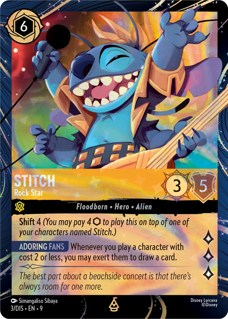 Image for Stitch - Rock Star (3) [Disney Lorcana Promo Cards] - Disney Lorcana