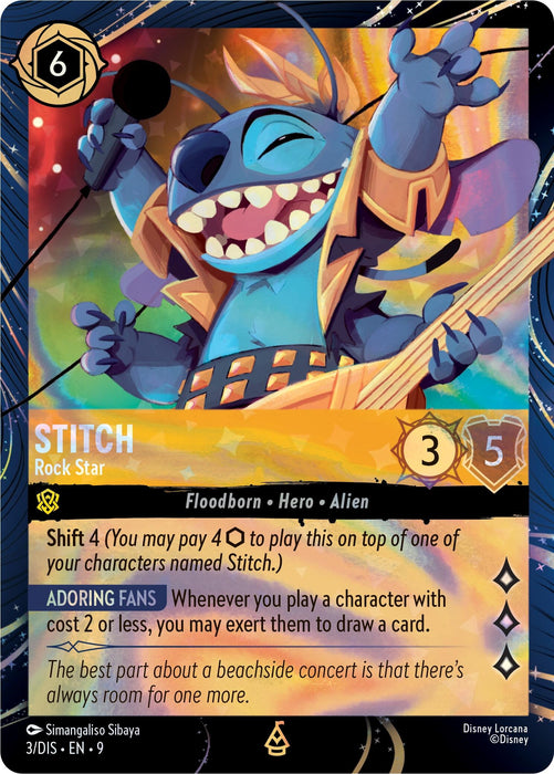 Image for Stitch - Rock Star (3) [Disney Lorcana Promo Cards] - Disney Lorcana