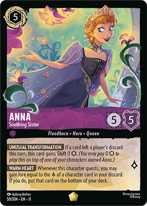 Image for Anna - Soothing Sister (50/204) [Winterspell] - Disney Lorcana