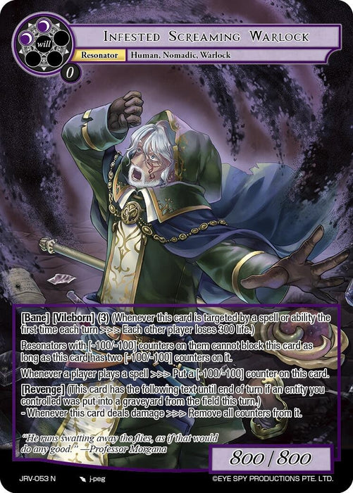 Image for Infested Screaming Warlock (JRV-053 N) [Journey to Ravidra] - Force of Will