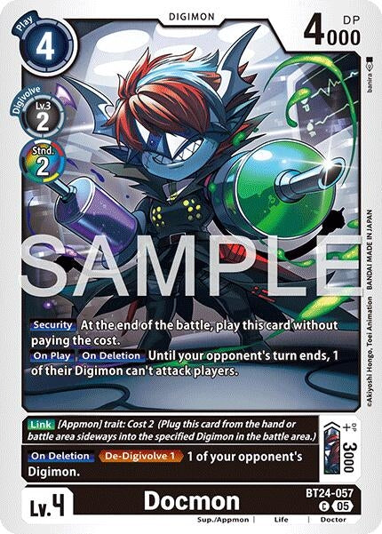 Image for Docmon (BT24-057 C) [Time Stranger] - Digimon Card Game
