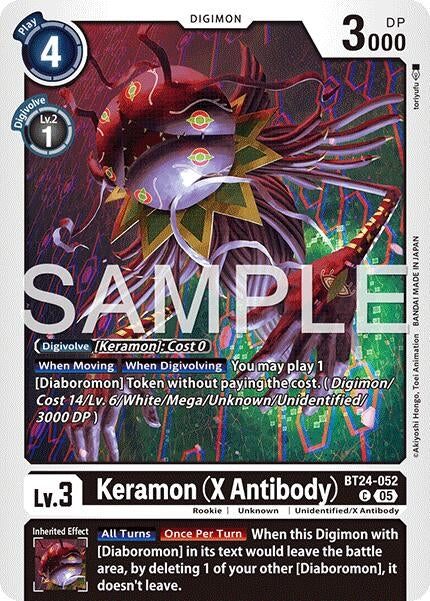 Image for Keramon (X Antibody) (BT24-052 C) [Time Stranger] - Digimon Card Game