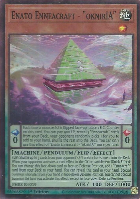Image for Enato Enneacraft - "oknirIA" (Super Rare) (PHRE-EN019) [Phantom Revenge] - YuGiOh