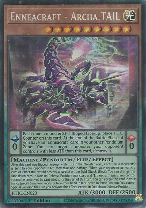 Image for Enneacraft - Archa.TAIL (CR) (PHRE-EN023) [Phantom Revenge] - YuGiOh