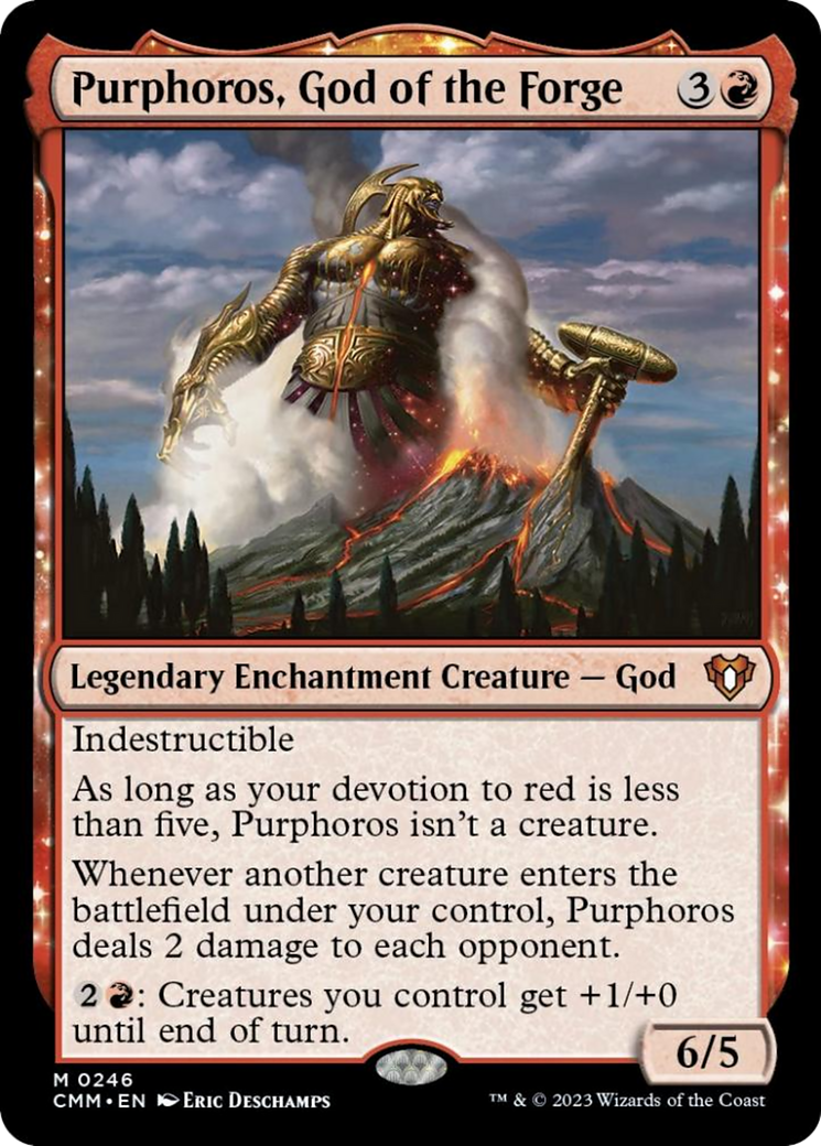 Purphoros, God of the Forge (246) [Commander Masters]