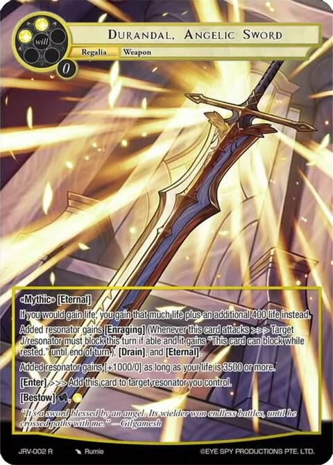 Image for Durandal Angelic Sword (JRV-002 R) [Journey to Ravidra] - Force of Will
