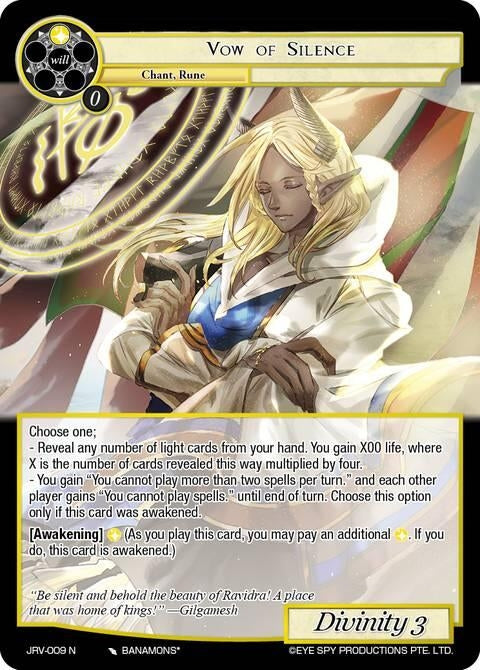 Image for Vow of Silence (JRV-009 N) [Journey to Ravidra] - Force of Will