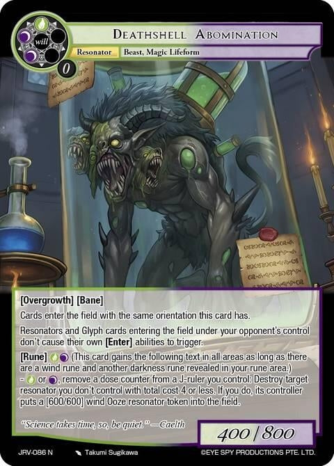 Image for Deathshell Abomination (JRV-086 N) [Journey to Ravidra] - Force of Will