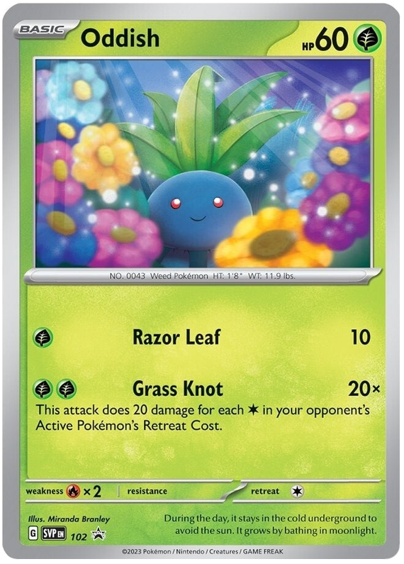 Oddish - 102 (102) [SV: Scarlet & Violet Promo Cards]