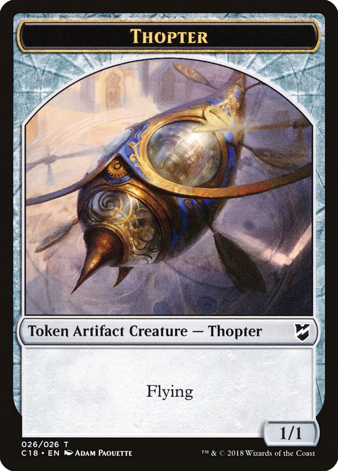 Elemental // Thopter (026) Double-Sided Token (16 // 26) [Commander 2018]