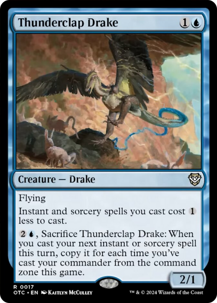 Thunderclap Drake (17) [Commander: Outlaws of Thunder Junction]