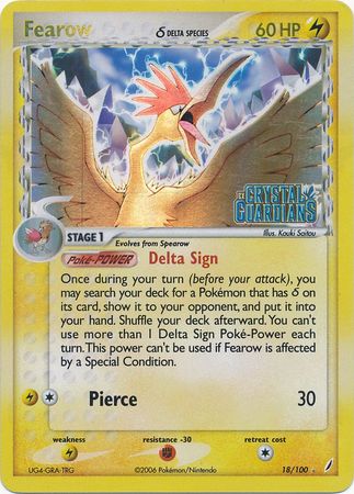 Fearow (Delta Species) (18/100) [EX Crystal Guardians]