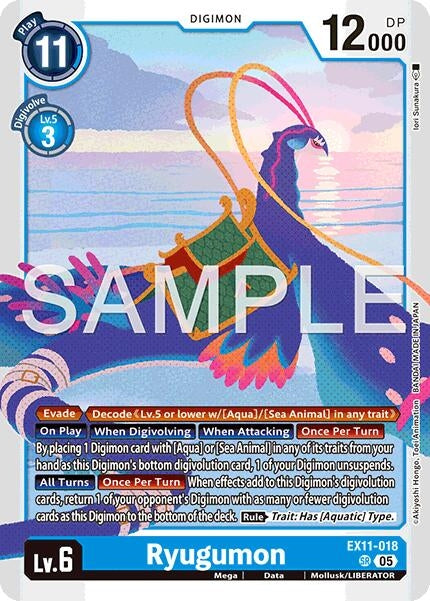 Image for Ryugumon (EX11-018 SR) [Dawn of Liberator] - Digimon Card Game
