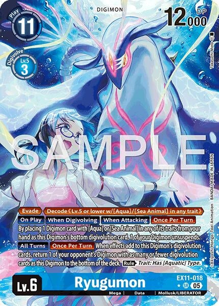 Image for Ryugumon (Alternate Art) (EX11-018 SR) [Dawn of Liberator] - Digimon Card Game
