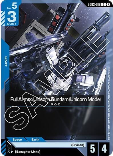 Image for Full Armor Unicorn Gundam (Unicorn Mode) (GD03-016) - Gundam Card Game