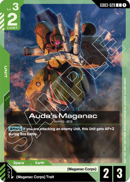 Image for Auda's Maganac (GD03-028) - Gundam Card Game