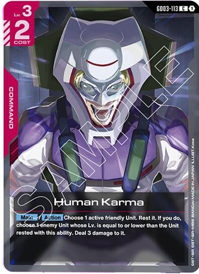 Image for Human Karma (GD03-113) - Gundam Card Game