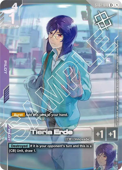 Image for Tieria Erde (Store Tournament Winner Pack 03) (ST07-010) - Gundam Card Game