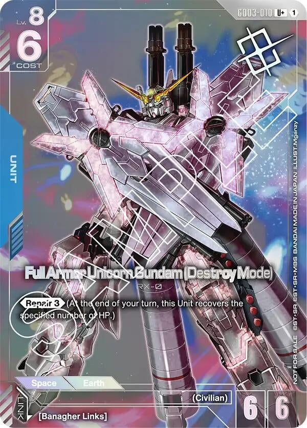 Image for Full Armor Unicorn Gundam (Destroy Mode) (Store Tournament Winner Pack 03) (GD03-010) - Gundam Card Game