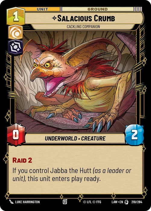 Image for Salacious Crumb - Cackling Companion (210/264) - Star Wars: Unlimited