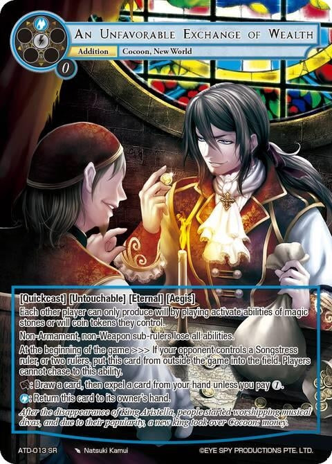 Image for An Unfavorable Exchange of Wealth (ATD-013 SR) - Force of Will