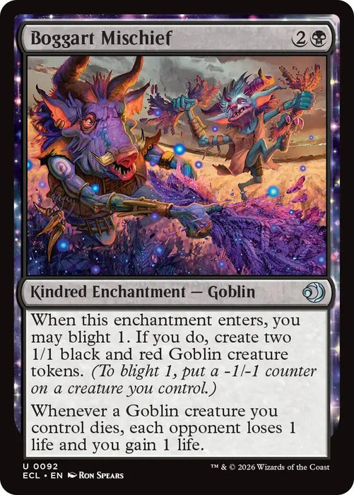 Image for Boggart Mischief (92) - Magic: The Gathering