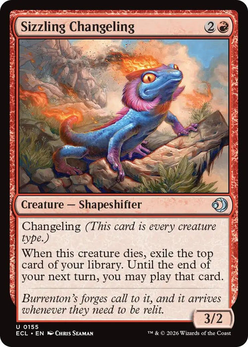 Image for Sizzling Changeling (155) - Magic: The Gathering