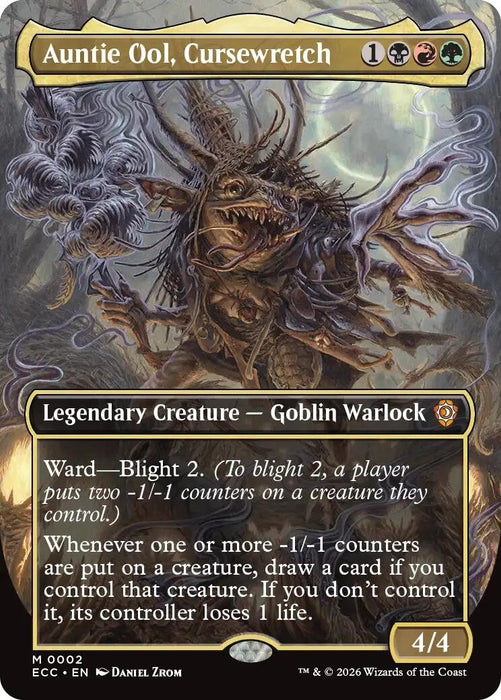 Image for Auntie Ool, Cursewretch (Borderless) (2) - Magic: The Gathering