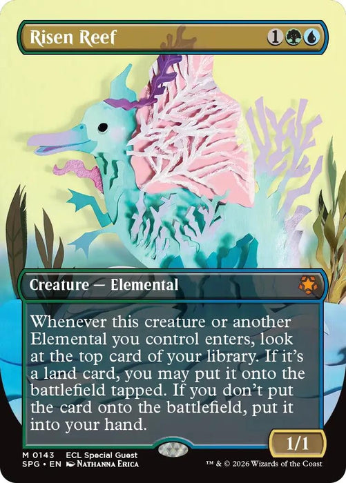 Image for Risen Reef (Borderless) (143) - Magic: The Gathering