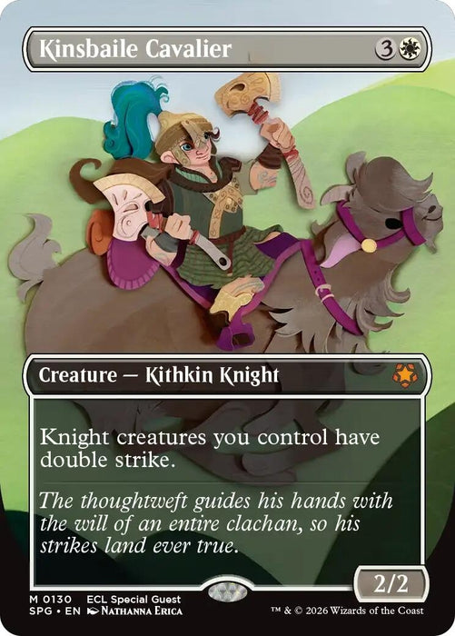 Image for Kinsbaile Cavalier (Borderless) (130) - Magic: The Gathering