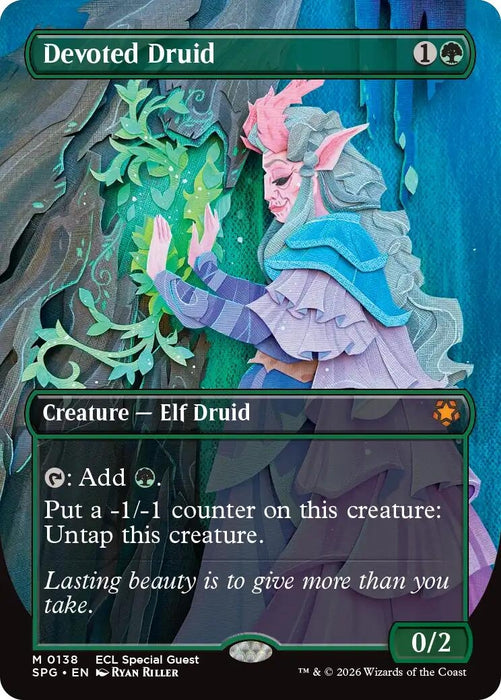 Image for Devoted Druid (Borderless) (138) - Magic: The Gathering