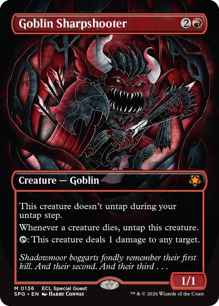 Image for Goblin Sharpshooter (Borderless) (136) - Magic: The Gathering
