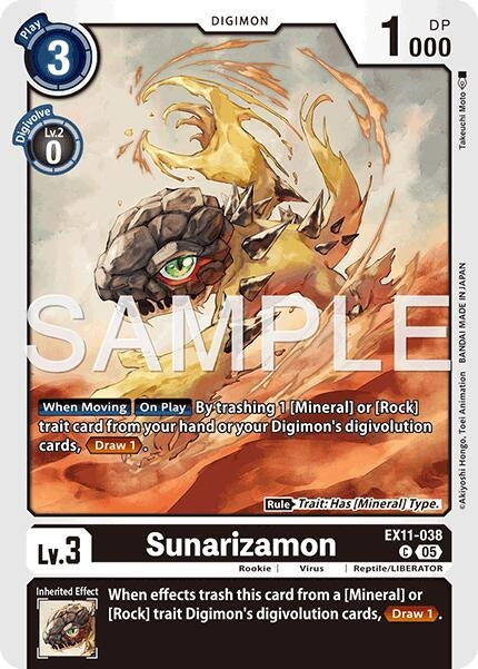 Image for Sunarizamon (EX11-038 C) [Dawn of Liberator] - Digimon Card Game